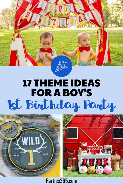 Searching for ideas for First Birthday Party Ideas for your son? We've rounded up 17 cute themes for 1st birthdays from fishing to the farm, monsters, wild ones and more, we have the perfect party for your boy. #firstbirthday #boyparty #partyideas Son First Birthday Themes, First Birthday Cookout, September 1st Birthday Boy, August 1st Birthday Party Ideas, Summer Boy First Birthday Theme, Summer Boy First Birthday, September First Birthday Boy, Summer 1st Birthday Party Boy, 1 St Birthday Boy Year Old Themes