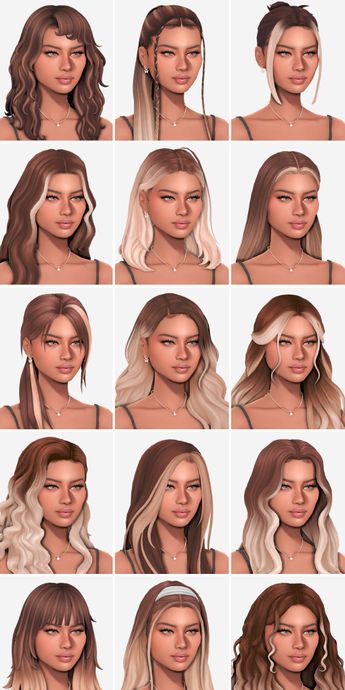 Sims 4 Maxis Match Highlight, Sims 4 Hair Dresser Cc, Sims 4 Money Piece Hair, Mint Sims 4 Cc Hair, Sims 4 Hair Streaks Cc, Sims 4 Cc Hair Female Realistic, Sims 4 Hair Cc Pack, Sims 4 Cc Clothes Female Hair, Look Book Sims 4