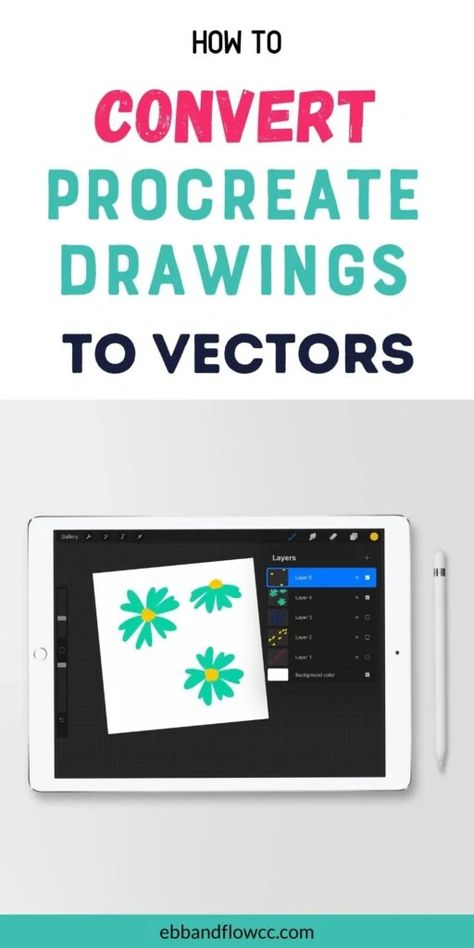 Learn how to convert Procreate drawings into vectors. Using Procreate with Illustrator is so easy and fast! Illustrator Projects, Procreate Projects, Procreate App Tutorial, Procreate Drawings, Digital Art Tutorial Beginner, Illustrator Tips, Procreate Ideas, Procreate Tutorials, Procreate Tips