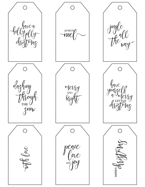 Printable Christmas Gift Tags make holiday wrapping simple! Christmas Gift Tags Cricut Free Printable, Gift Tags For Christmas Printable, To And From Christmas Tags Printable, Diy Christmas Tags Printable, Christmas Wrapping Tags, Simple Christmas Gift Tags, Merry Christmas Gift Tags Printable Free, Holiday Tags Printable Free, Free Christmas Printables Tags