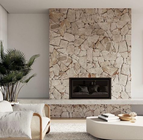 Plaster And Stone Fireplace, Stone Wall Fireplace With Tv, Stone Feature Wall Living Room, Stone Wall With Fireplace, Stone Fireplace Tv Wall, Stone Fireplace With Tv, Stone Wall Fireplace, Modern Stone Fireplace, Stone Fireplace Wall