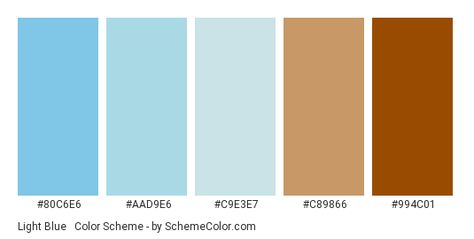 Blue Brown Color Scheme, Blue Brown Color Palette, Light Blue Color Scheme, Light Blue Hex, Copper Colour Palette, Color Scheme Blue, Blue Color Pallet, Blue Pallets, Brown Color Scheme