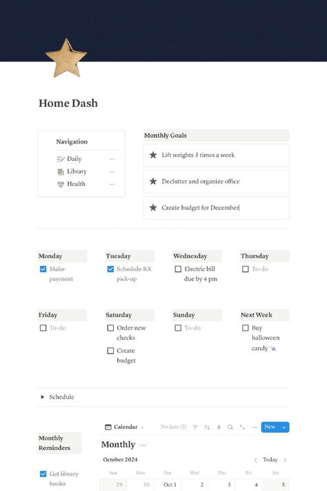 Notion Home Dashboard ideas notion_for_beginners #notion_green_aesthetic🖖🏻. Notion Home Dashboard, Home Dashboard, Notion Template Ideas, Home Command Center, Planner Themes, Aesthetic Notion, Tøp Aesthetic, New Aesthetic, Notion Templates