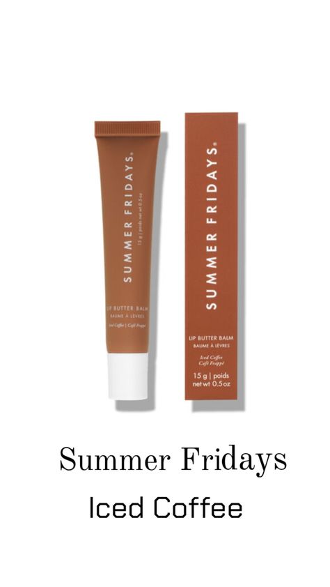 New summer Fridays lip balm :Iced Coffee #icedcoffee #lipbalm #skincare #summerfridayslipbalm #summerfridays Summer Fridays Lip Balm, Coffee Summer, Summer Fridays Lip, Summer Friday, Ice Coffee, Lip Butter, Summer Fridays, Coffee Cafe, Iced Coffee