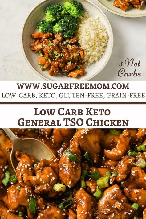 Bariatric Chinese Recipes, Asian Keto Recipes Low Carb, Keto Chicken Chinese Recipes, Low Carb Low Dairy Recipes, Keto Hibachi Chicken, Low Carb General Tso Chicken, Low Carb Sweet And Sour Chicken, Low Carb Bourbon Chicken, Keto General Tso Chicken Easy