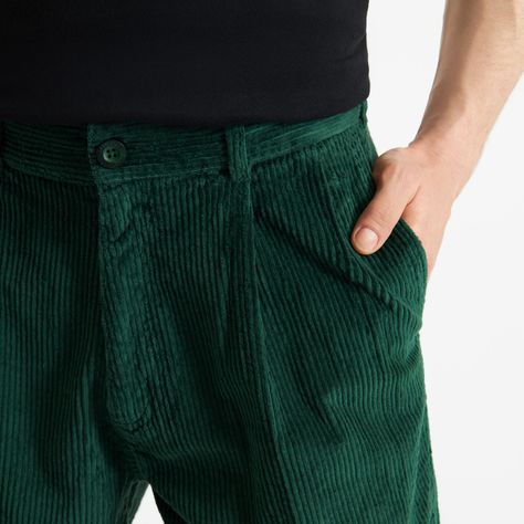 DEDICATED - Sollentuna men's pants in green corduroy Dark Green Corduroy Pants, Green Corduroy Pants, Green Corduroy, Pants For Men, Corduroy Pants, Men's Pants, Tapered Legs, Dark Green, Mens Pants