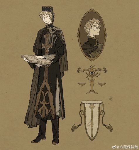 Dnd Cleric, Priest Outfit, Character Design Male, Gorgeous Art, Illustration Character Design, Dnd Characters, Art Clothes, Pretty Art, Character Design Inspiration