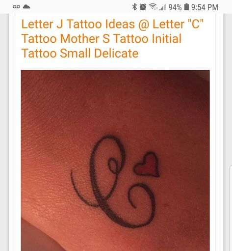 C and j tat. Letter C Tattoo, Letter J Tattoo, C Heart, J Tattoo, C Tattoo, Initial Tattoo, Letter C, Letter J, S Tattoo