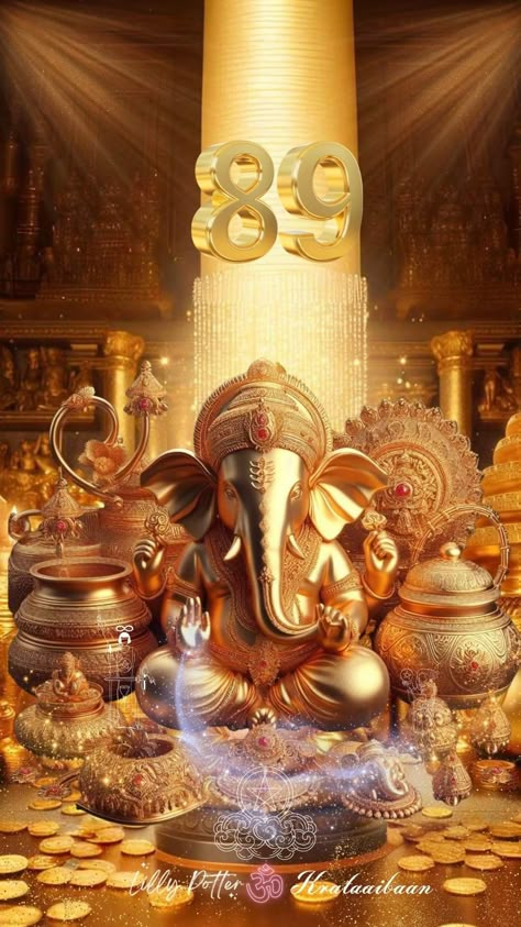 Gold Money Luxury Wallpaper, Hindi Goddess, Goddess Fortuna, Fortuna Goddess, Abundance Images, Home Screen Wallpaper Hd, God Ganesh, Money Wallpaper Iphone, Lucky Wallpaper