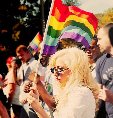 Gaga for gay pride Oh My Goddess, Marriage Equality, Gay Marriage, Pride Parade, Lgbt Pride, American Singers, Gay Pride, Lady Gaga, 5 Ways