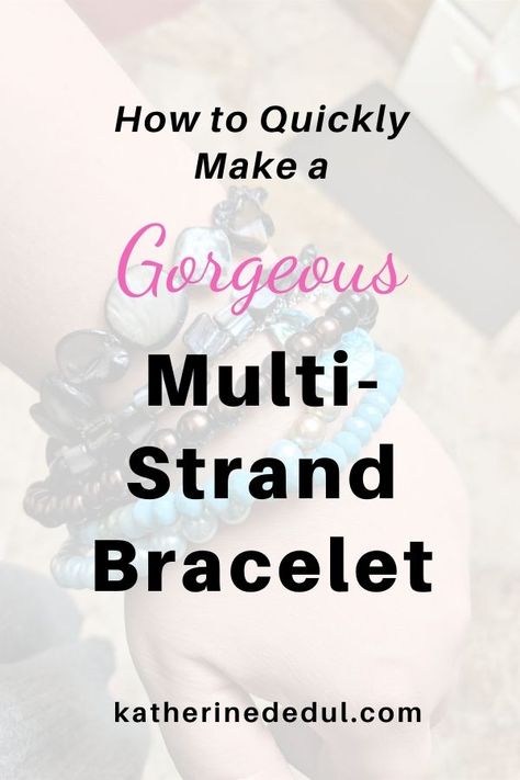 Nothing says classy like a multi-strand bracelet! Find out how you can make your very own six-stranded bracelet today with some simple tips and tricks! #DIYBracelet #DIYMultiStrandBracelet #DIYBraceletsTutorials 3 Strand Bracelet Diy, Multiple Strand Bracelet, Beading Tips, Three Strand Bracelet, Painting Jewelry, White Beads Bracelet, Diy Bracelets Tutorials, Beautiful Crafts, Beaded Bracelets Tutorial