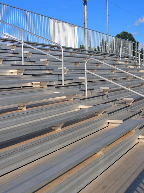 Not only can you pressure wash stadium and gym bleachers and concrete benches, but doing so on a routine basis is necessary. Previously, pressure washing was typically only performed on an as-needed basis to remove stains, sticky spills, gum, and other grime. Bleachers Aesthetic, School Bleachers, Concrete Bench Seat, Concrete Benches, High Rise Window Cleaning, Tarantula Enclosure, Outside Benches, Traditional Animation, Residential Windows