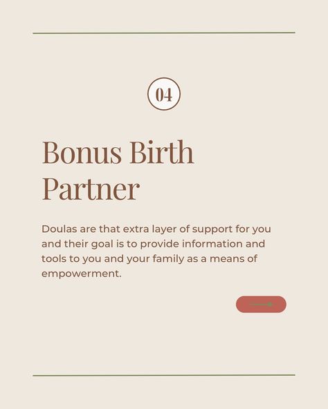 Why You Should Hire a Doula 🤱🏽✨ Swipe ➡️ to discover the benefits of having a birth doula by your side during your journey to motherhood! 💪🏾Advocacy & Support: We stand with you and ensure your voice is heard. 🌸 Emotional & Physical Comfort: From early labor to postpartum, we’re here to make you feel empowered and supported. 🙏🏾 Spiritual Guidance: For those seeking a faith-centered experience, I offer Christ-like support throughout childbirth. Whether it’s your first baby or your fifth,... Doula Pricing, Early Labor, Birth Partner, Birth Doula, Feel Empowered, Spiritual Guidance, By Your Side, First Baby, Your Voice