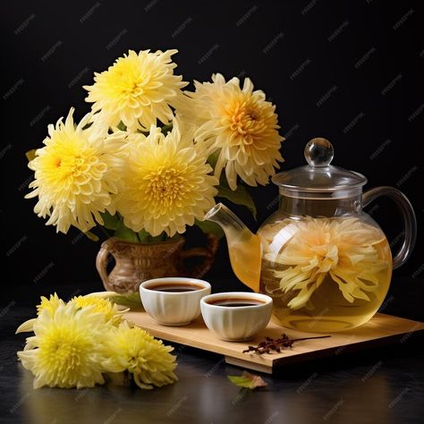 Premium AI Image | chrysanthemum tea Tea Drawing, Chrysanthemum Tea, Chrysanthemum, Graphic Resources, Tea, Tattoos, Quick Saves