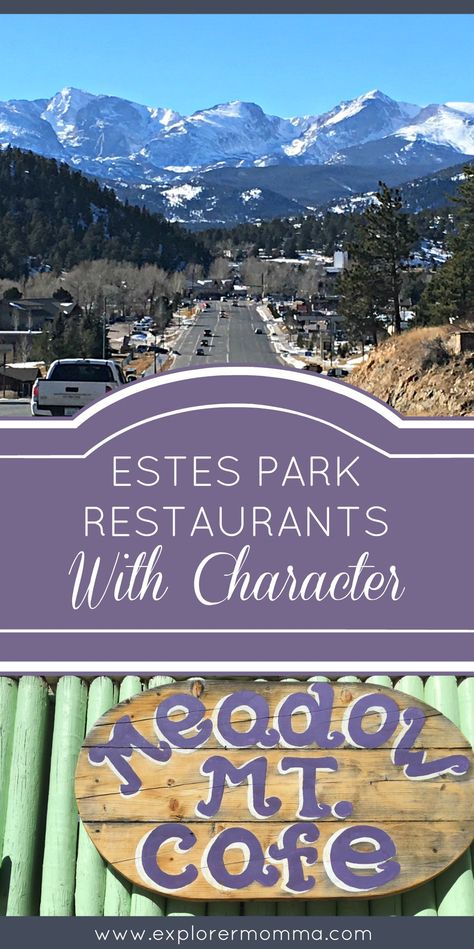 Estes Park Restaurants Estes Park Restaurants, Rocky Mountain National Park Colorado, Colorado Living, Explore Colorado, Colorado Summer, Park Restaurant, Visit Colorado, Colorado Trip, Colorado Adventures