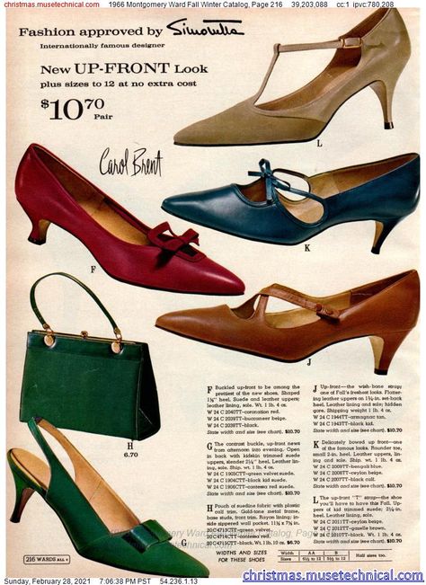 Vintage Capsule Wardrobe, 60s Shoes, 1960s Shoes, 1960’s Fashion, 1900 Fashion, 60s Women, 1960 Fashion, Shoes Ads, T Strap Shoes