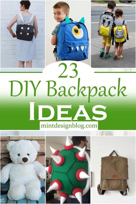 23 DIY Backpack Ideas Backpack Project, Backpack Diy, Backpack Ideas, Handmade Backpack, Handmade Backpacks, Diy Backpack, Color Style, Make It, Make Your Own