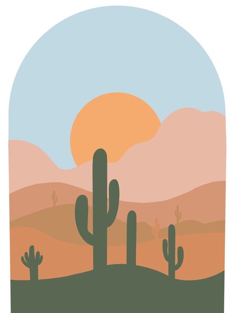 Serene La House, Cactus Tattoo, Stationary Art, Cactus Pattern, Landscape Quilts, Small Canvas Art, Art Template, Small Canvas, Boho Art