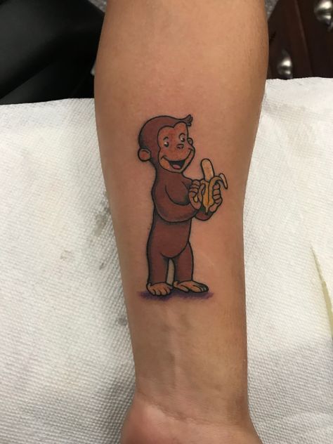 Curious George Tattoo Ideas, Barrel Of Monkeys Tattoo, Curious George Tattoo, George Tattoo, Monkey Tattoo, Tattoos Pictures, Classy Wallpaper, Monkey Tattoos, Cute Tats