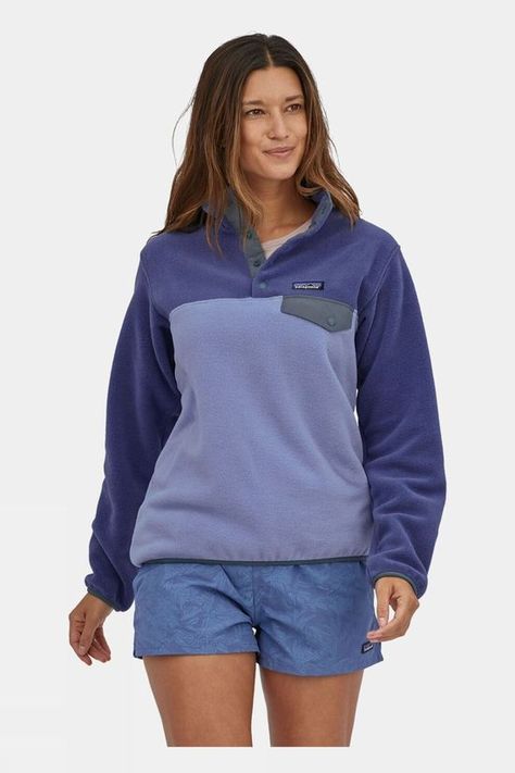 Patagonia Womens Lightweight Synchilla Snap-T Pullover | Price Match + 3-Year Warranty | Snow+Rock Patagonia Sweatshirt, Patagonia Outfit, Pullover Fleece, Womens Fleece, Patagonia Womens, Outdoor Outfit, Sweater Weather, Patagonia, Hooded Jacket