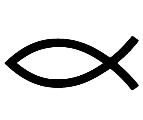 ICHTHYS - Spiritual Decal The Ichthys is a symbol consisting of two intersecting arcs, the ends of the right side extending beyond the meeting point so as to resemble the profile of a fish. The symbol was adopted by early christians as a secret symbol.   It is now known colloquially as the "sign of the fish" or the "Jesus fish". Fish Side Profile, Jesus Fish Symbol, Christian Fish Symbol, Christian Music Lyrics, Fish Sides, Fish Sign, Survivor Tattoo, Jesus Calms The Storm, Rustic Wood Crafts