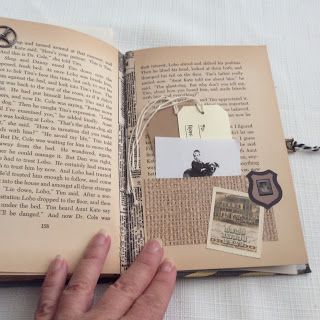 Junk Journal Altered Book, Book Altering Art, Altered Book Pages Ideas, Junk Journal Ideas Inspiration Old Books, Glue Book Journals, Altered Books Ideas Junk Journal, Altered Book Art Journal, Altered Book Ideas, Altered Books Ideas