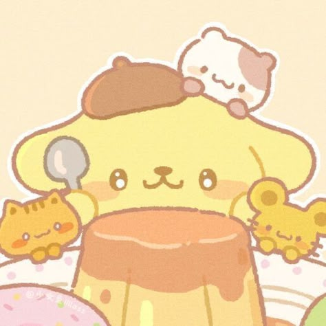 cute pompompurin aes pfp icon <33 Pompompurin Aesthetic, Home Improvements Diy, Number Painting, Texture Canvas, Hello Kitty Aesthetic, Color Key, Hello Kitty Characters, Kitty Drawing, Hello Kitty Cake