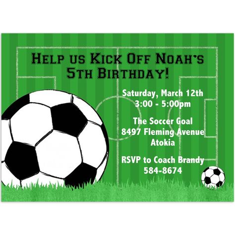 Soccer+Party+Invitation+Template+Free Soccer Party Invitations, Football Birthday Party Invitations, Soccer Theme Parties, Football Theme Birthday, Soccer Birthday Invitation, Football Party Invitations, Football Birthday Invitations, Birthday Party Invitations Free, Football Invitations