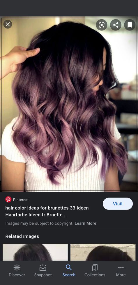 Unique Brunette Hair Color Ideas, Smokey Plum Hair, Chocolate Mauve Hair Bayalage, Cool Toned Plum Hair, Smokey Amethyst Hair Color, Lunar Tides Smokey Mauve, Pale Complexion, Shadow Root, Hair Color Dark