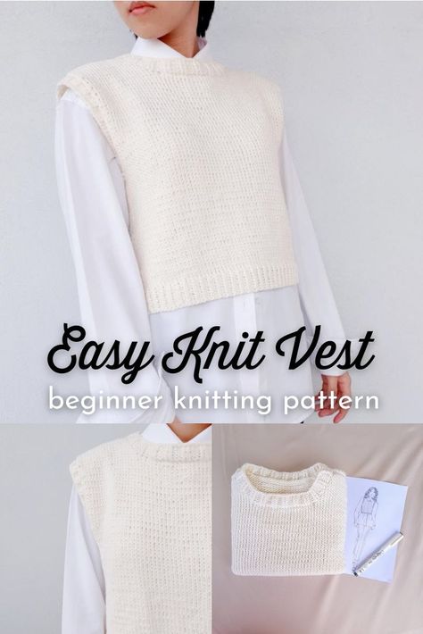 Handmade Sophistication: Stylish Crochet Vests for Every Season-The Ultimate Guide to Crochet Vest Beginner Vest Knitting Pattern Free, Beginner Knit Vest Pattern, Knit A Vest Pattern, Cropped Knit Vest Pattern, Easy Sweater Vest Knitting Pattern, Beginner Knit Vest Pattern Free, Easy Knitting Vest Patterns Free, Knitted Vest Top Pattern, Knitting A Vest For Beginners