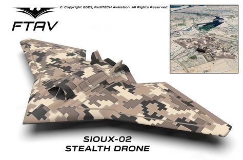 07 - SIOUX-02 STEALTH DRONE Drone Design - UAV - Military / Army / Navy / Air force Drones Uav Drone Concept, Survival Skills Emergency Preparedness, Aerospace Design, Military Drone, Stealth Aircraft, Uav Drone, Drones Concept, Tactical Gear Loadout, Experimental Aircraft