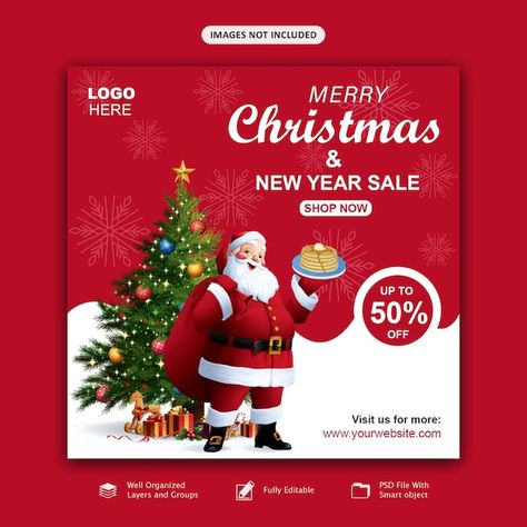 Merry christmas and happy new year sale ... | Premium Psd #Freepik #psd #social-media-kit #instagram-collection #post-collection #instagram-set Merry Christmas Social Media Post, Merry Christmas Instagram Post, Christmas Social Media Posts, Christmas Social Media Post, Christmas Social Media, Sale Ads, Ads Social Media, Selling Ideas, New Year Sale