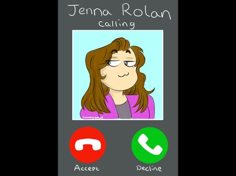 Jenna Rolan calling? Jenna Rolan Calling. Jenna Rolan calling! I love how accept is the decline button and vice versa. Jenna Rolan, Mountain Dew Red, 21 Chump Street, Boyf Riends, Michael Mell, Be More Chill Musical, Be More Chill, Musical Plays, Theatre Life