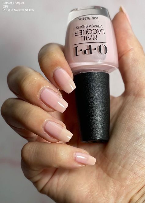 Bridesmaid Nails Wedding Neutral, Sheer Nail Polish, Neutral Nail Polish, Opi Gel Nails, Sheer Nails, Cute Nail Colors, Bridesmaids Nails, Pink Nail Colors, Opi Nail Colors