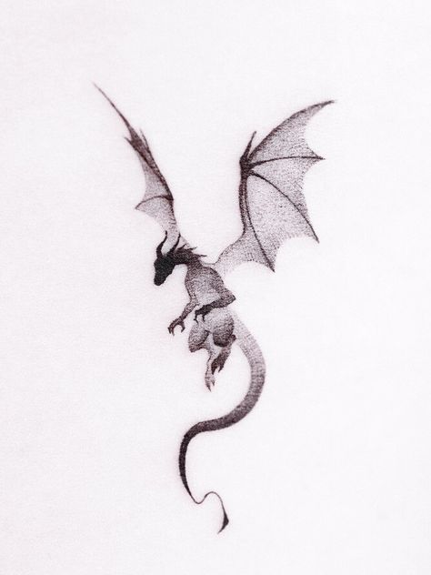 Dragon Sillouttes Tattoo, Smokey Dragon Tattoo, Delicate Dragon Tattoo, Small Dragon Drawing, Dragon Tattoo Silhouette, Dragon Silhouette Tattoo, Small Dragon Tattoo, Dragon Shadow, Dragon Tattoo Sketch