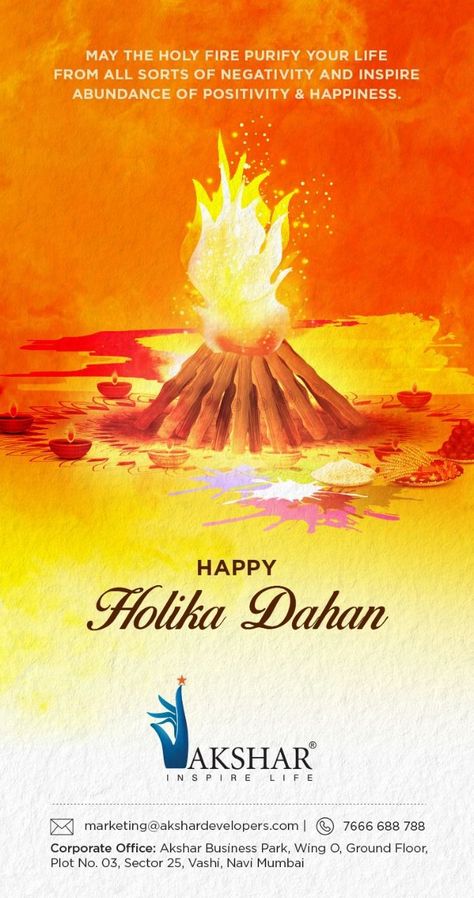 Let’s burn all our negativity on this Holika Dahan and welcome a colourful fresh start this Holi. Happy Holika Dahan to you and your family! Holika Dahan Real Estate, Holi Ka Dahan Photo, Happy Holi Dahan, Holika Dahan Creative, Holika Dahan Creative Ads, Holika Dahan Video, Holi Ka Dahan, Holi Dahan, Happy Holika Dahan