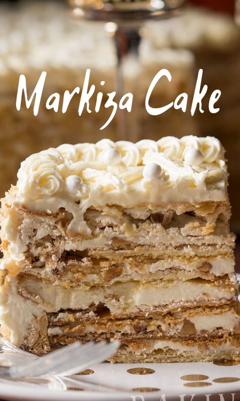 Markiza Cake, Ukrainian Dessert, Ukrainian Cake, Russian Desserts, Ukrainian Recipes, Knysna, Köstliche Desserts, Top Recipes, Savoury Cake