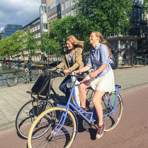 Amsterdam Living, Amsterdam Bicycle, Biking Aesthetic, Bicycle Aesthetic, Amsterdam Bike, Women Bike, Bike Aesthetic, Go Ride, Bicycle Women