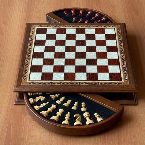 360 Deregee Circle Storage Wooden Chess Set with Wood Chess Pieces 🫴🏼😍🔥 Don’t miss the opportunity to get a 40% discount! Free shipping! For ordering 👇👇👇 www.asyawoodart.com . . . . . . . #chess #chessset #chesspieces #chessboard #sale #discount #discounts #discountshopping #blackfriday #blackfriday2024 Wood Chess Pieces, Chess Set Unique, Wood Chess Set, Wooden Chess Pieces, Wooden Chess Board, Chess Boards, Apartment Storage, Wooden Circle, Wood Chess