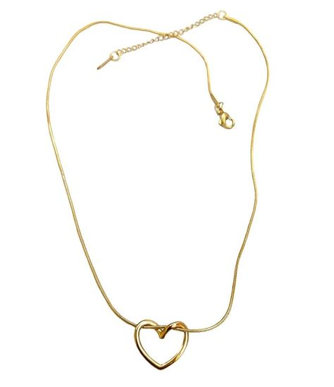 Dainty heart jewellery Timeless Gold Heart-shaped Necklace, Gold-tone Gold Plated Heart Necklace, Delicate Heart-shaped Yellow Gold Necklace, Golden Heart Necklace, Gold-tone Heart Pendant Necklace Tarnish Resistant, Valentine's Day Gold-tone Heart Pendant Necklace, Heart Jewellery, Golden Heart, Heart Jewelry