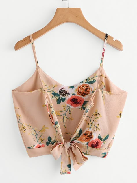 Crop Top Camisole, Crop Cami Top, Summer Crop Tops, Cropped Tops, Cami Crop Top, Mode Inspo, Floral Crop Tops, Printed Tank Tops, Tankini Top