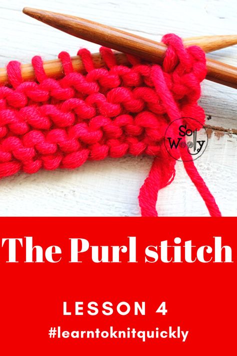 The truth is that the Purl stitch is simply another step along your knitting journey. When you learn how to combine both, knitting and purling, it will open up a world of new designs and textured fabrics. How To Purl, Textured Fabrics, Learn To Knit, Learn How To Knit, Purl Stitch, How To Knit, Online Course, New Designs, Open Up