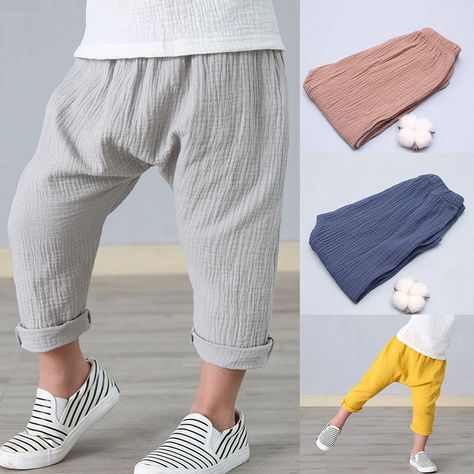 Boys Linen Pants Summer 1 6year Baby Girl Pant Solid Color Linen Children Pants Cotton Linen Pants for Boys Harem Pants for Kids|Pants| - AliExpress Boys Linen Pants, Kids Pants Boys, Linen Harem Pants, Baby Boy Pants, Boy Fits, Kids Wardrobe, Baby Pants, Kids Pants