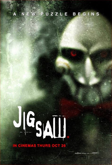 Jigsaw Movie, Halloween Movie Poster, American Horror Movie, Classic Horror Movies Posters, Saw Film, Horror Movie Icons, Horror Artwork, Film Horror, Best Horror Movies