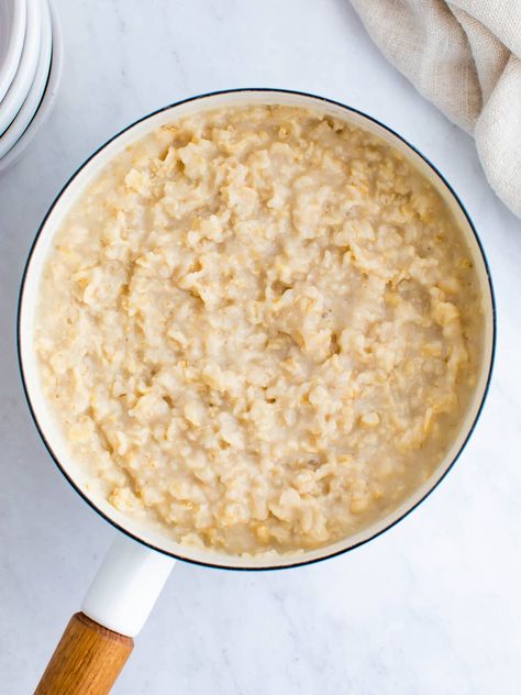 Plain Oatmeal, What To Add To Plain Oatmeal, Soaking Oats For Oatmeal, Eating Oatmeal Everyday, Basic Oatmeal Recipe, Eating Bird Food Oatmeal, Oatmeal How To Make, Sugar Apples, Best Oatmeal