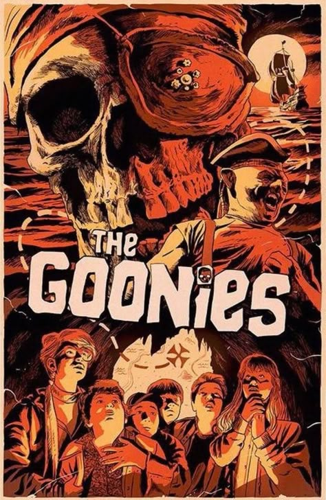 Goonies Movie Poster, Los Goonies, Goonies Movie, Les Goonies, Goonies Never Say Die, Astoria Oregon, The Goonies, Goonies, Alternative Movie Posters