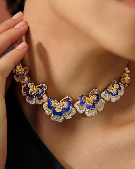 Sunita Shekhawat, Jewelry Wishlist, Vibrant Blue, Rose Cut, Bulgaria, New Collection, Romance, Gold, Blue