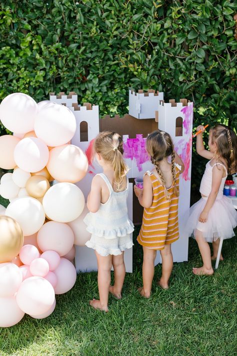 A Magical Princess Party for Olivia • Beijos Events Minimal Princess Birthday, Princess Park Party, Princess Party 3rd Birthday, Forever A Princess Party, Simple Princess Party, Princess Games For Kids, Maileg Party, Toddler Princess Party, Petting Zoo Ideas