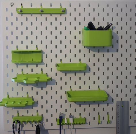 3d Printer Organization Ideas, 3d Print Organization, Skadis Pegboard, Cable Organization, 3d Printing Toys, Ikea Skadis, Useful 3d Prints, Drukarka 3d, 3d Printing Business