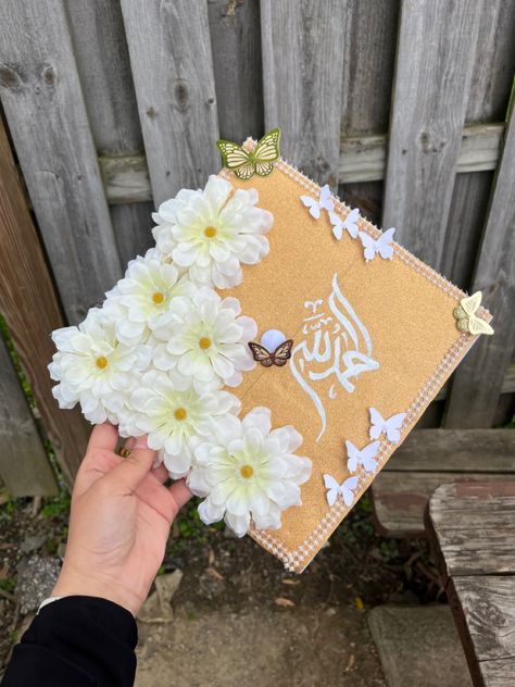 Umd Grad Cap, Islamic Grad Cap Ideas, Graduation Cap Designs Arabic, Graduation Cap Designs Islam, International Studies Grad Cap, Grad Cap Decorated, Graduation Cap Decoration Diy, High School Graduation Cap, Grad Cap Designs